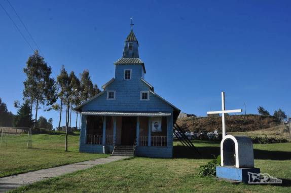 Igreja de Pid Pid, na ilha de Chiloé, no sul do Chile